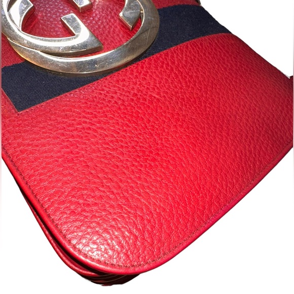 241 For nmgraw15 Gucci GG Blondie Web Flap Bag - Picture 5 of 11